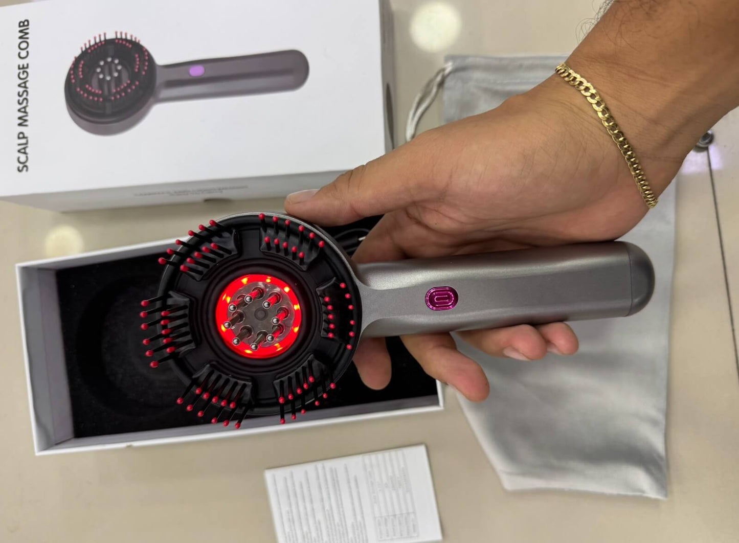 Masajeador Capilar Electrico Inalambrico